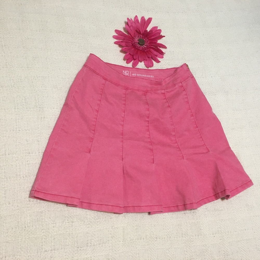 No Boundaries hot pink mini skirt